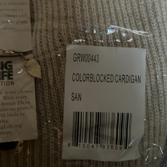 NEW QUAGGA GREEN LABEL COLORBLOCK CARDIGAN - Picture 8 of 9